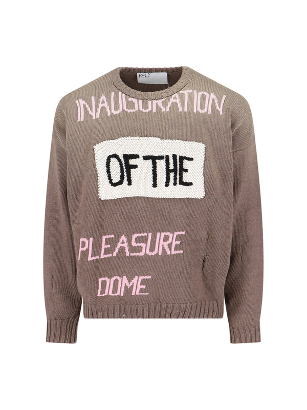 Paly 100% Cotton sweater in brown