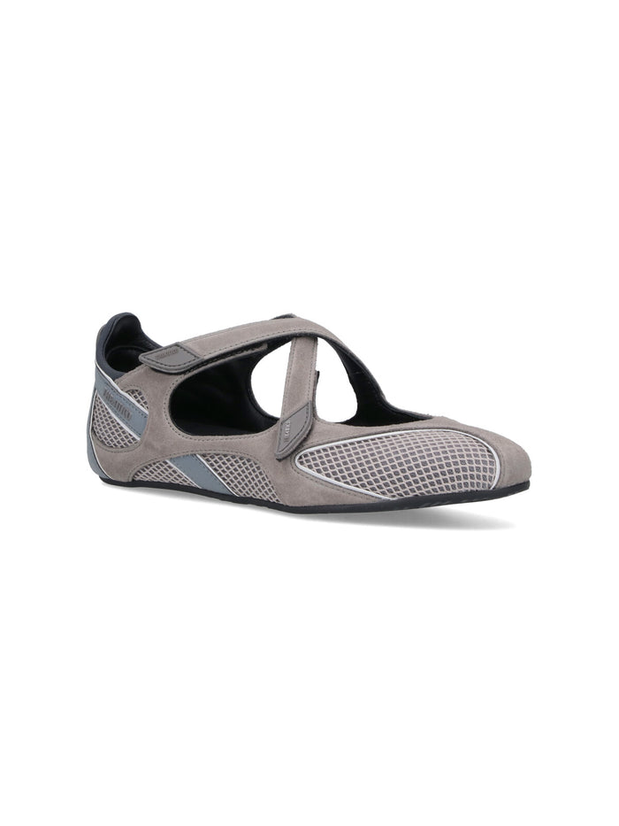 The Attico Flat shoes Grey Polyurethane