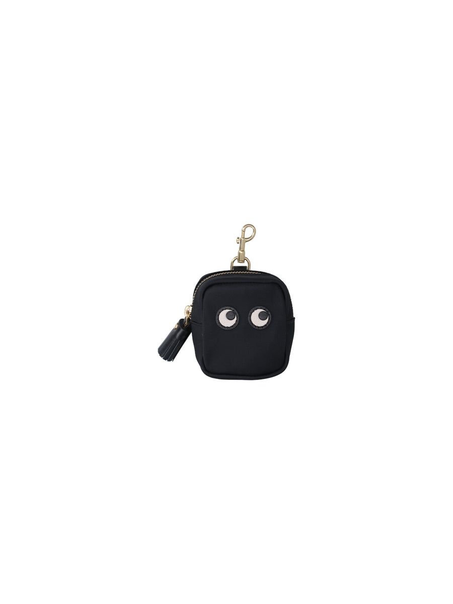 Anya Hindmarch 100% Bos Taurus coin purse in black