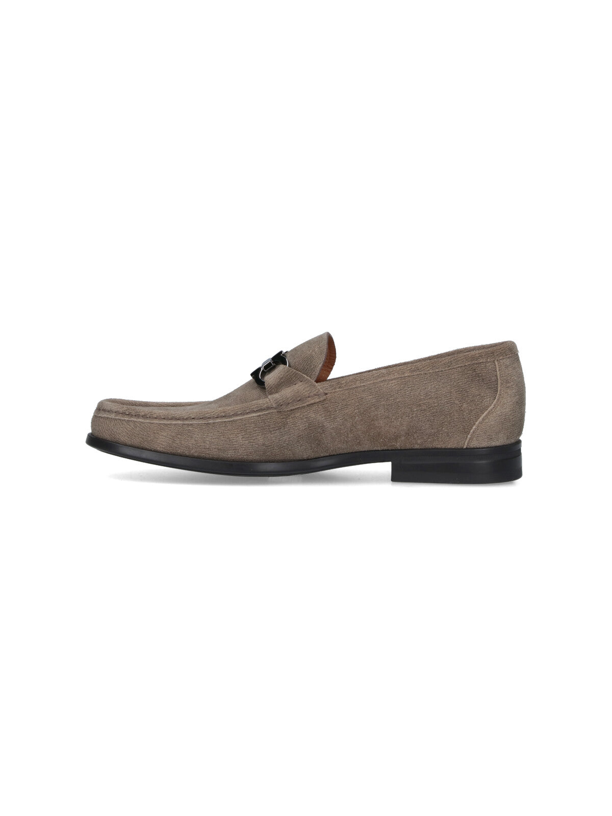 Ferragamo Flat Shoes Beige Upper: Split Calf Leather
