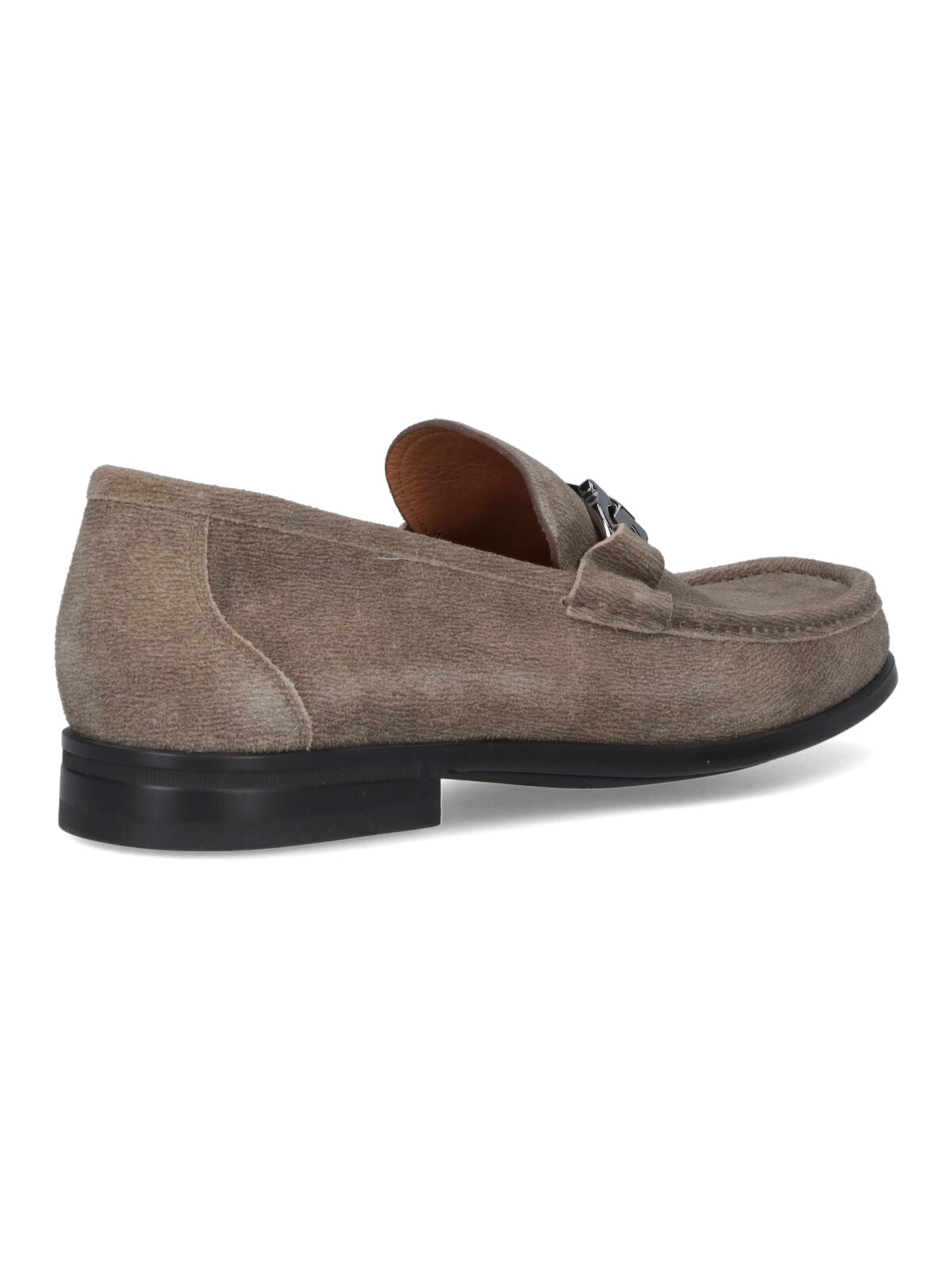 Ferragamo Flat Shoes Beige Upper: Split Calf Leather