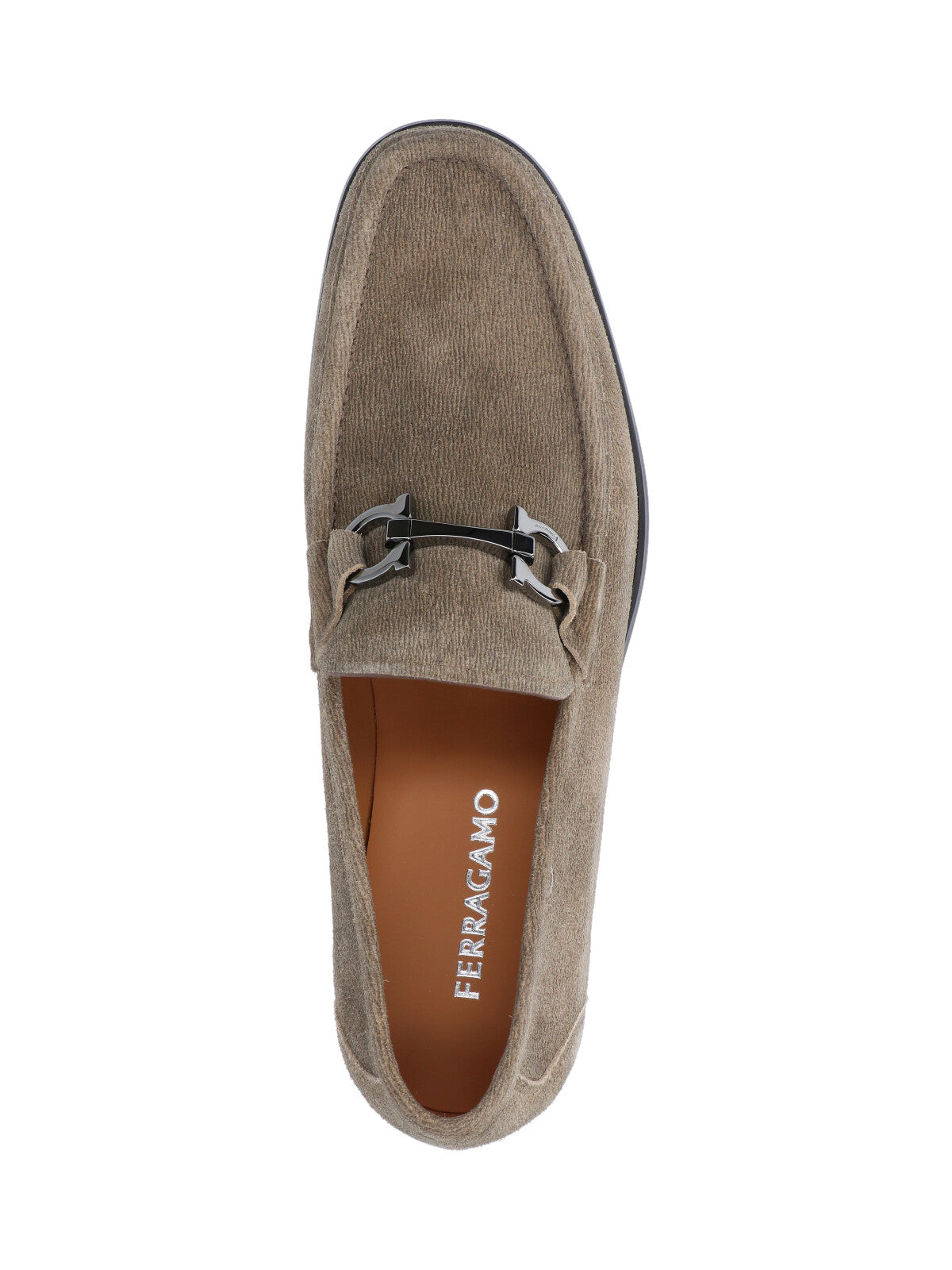 Ferragamo Flat Shoes Beige Upper: Split Calf Leather