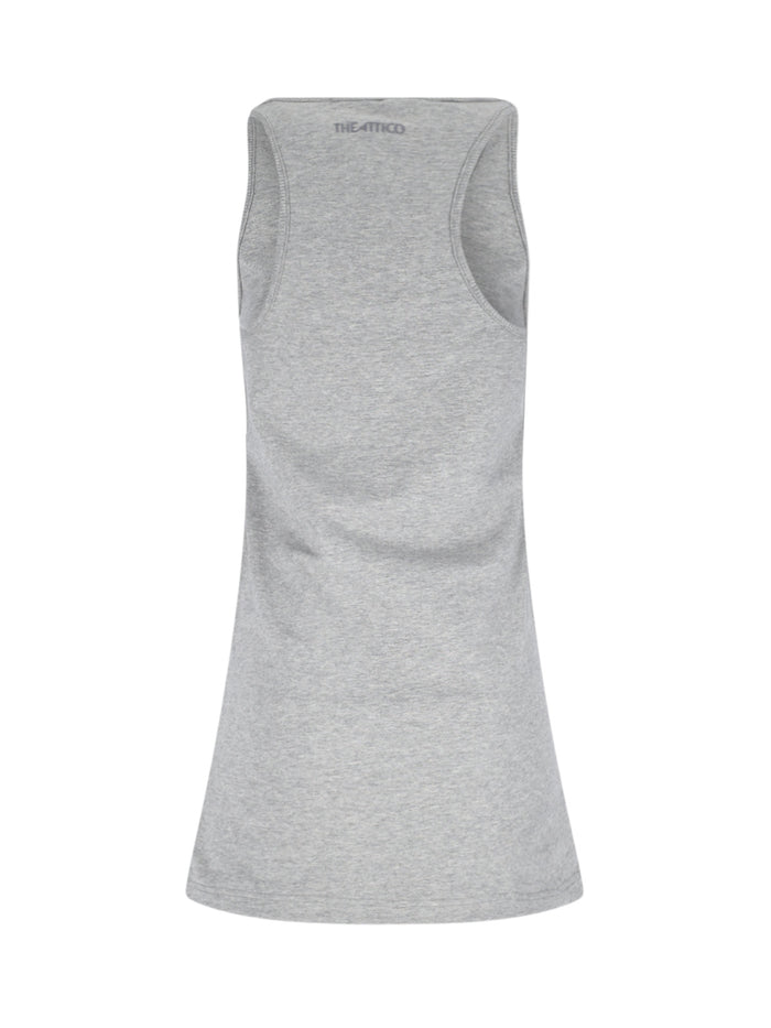 The Attico Dresses Grey Cotton
