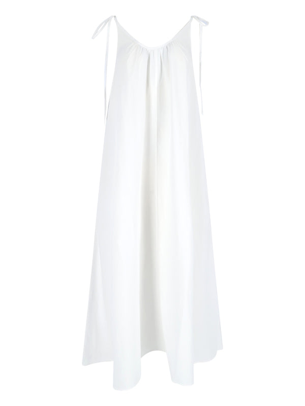 Anine Bing 75% Lyocell dress in white