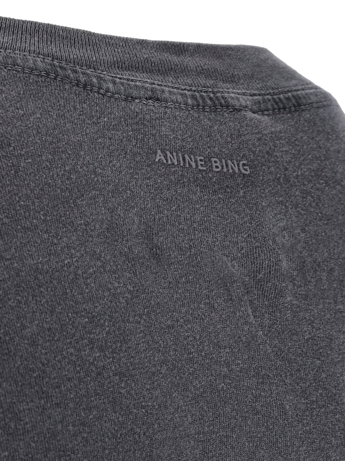 ANINE BING T-shirts and Polos Grey Cotton