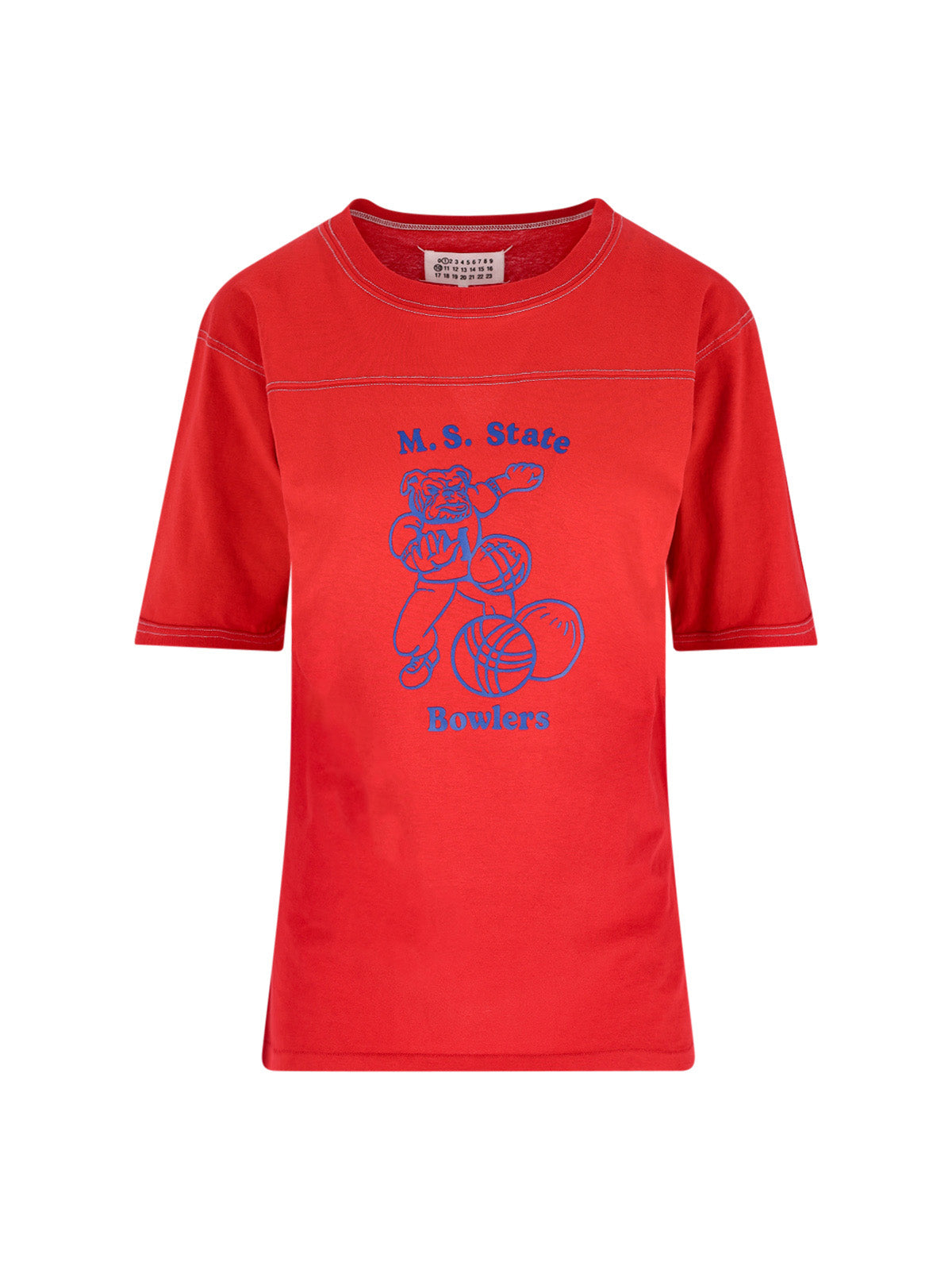 Maison Margiela T-shirts and Polos Red Cotton