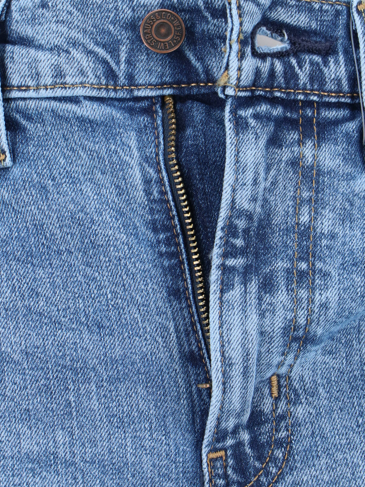 LEVIS STRAUSS Jeans Blue Cotton ; Elastane