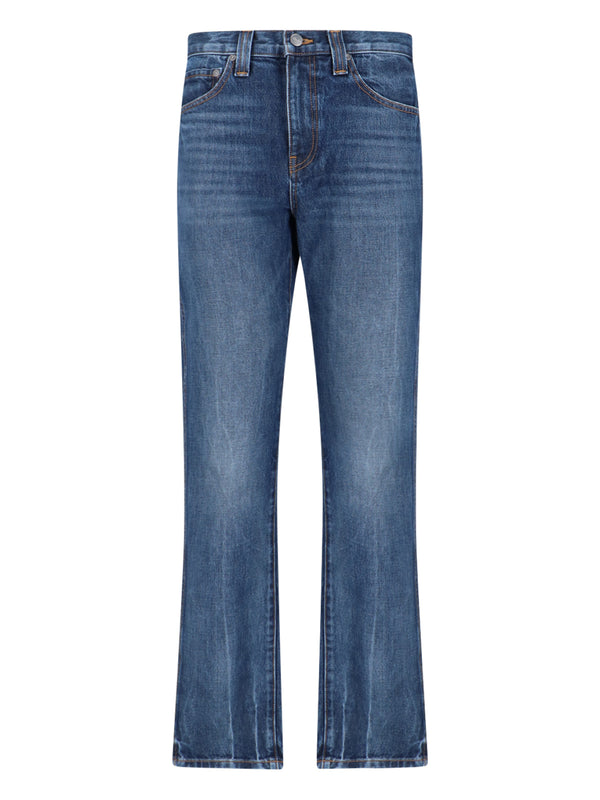 Khaite 100% cotton jeans in blue