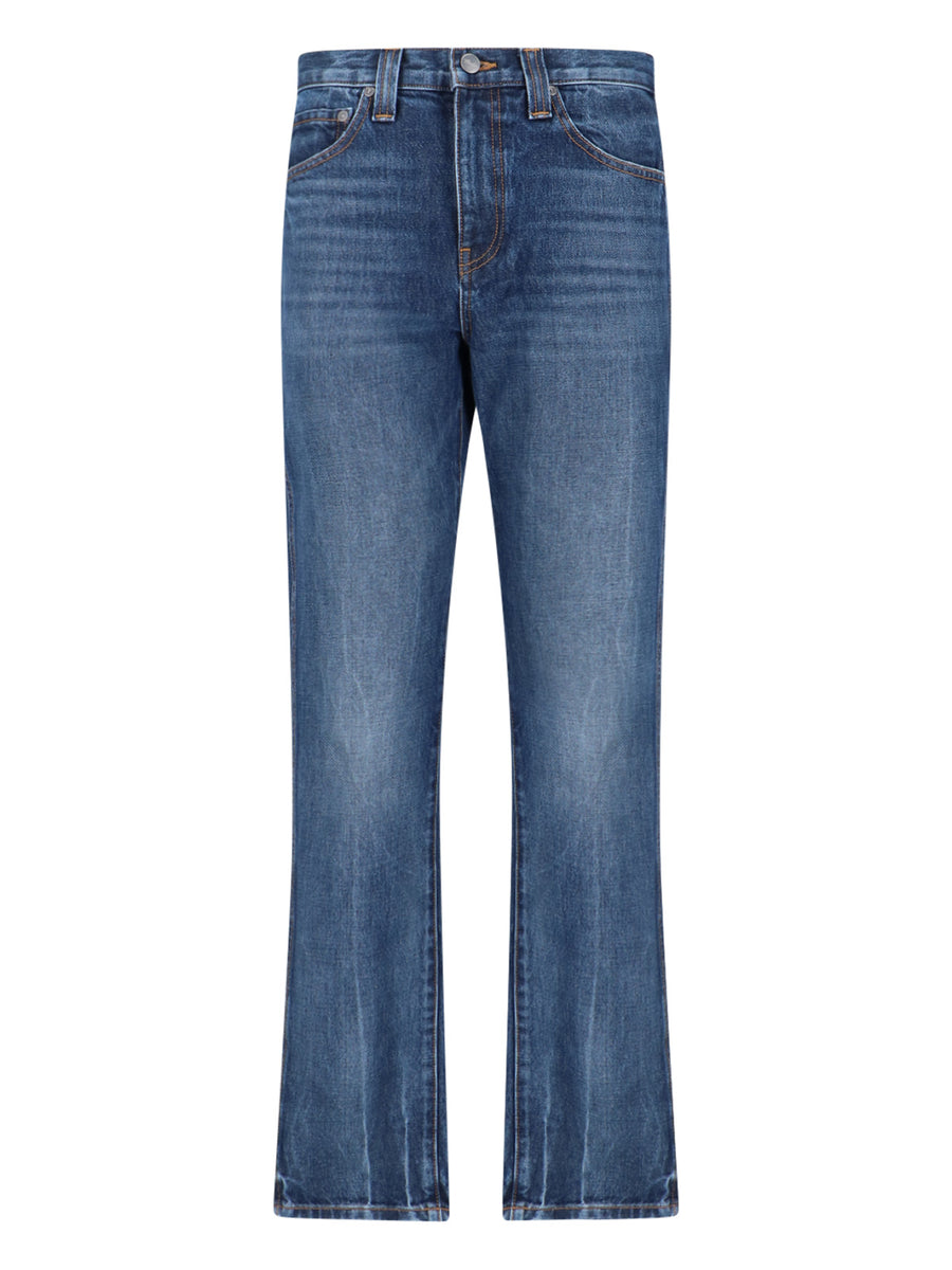 Khaite 100% cotton jeans in blue