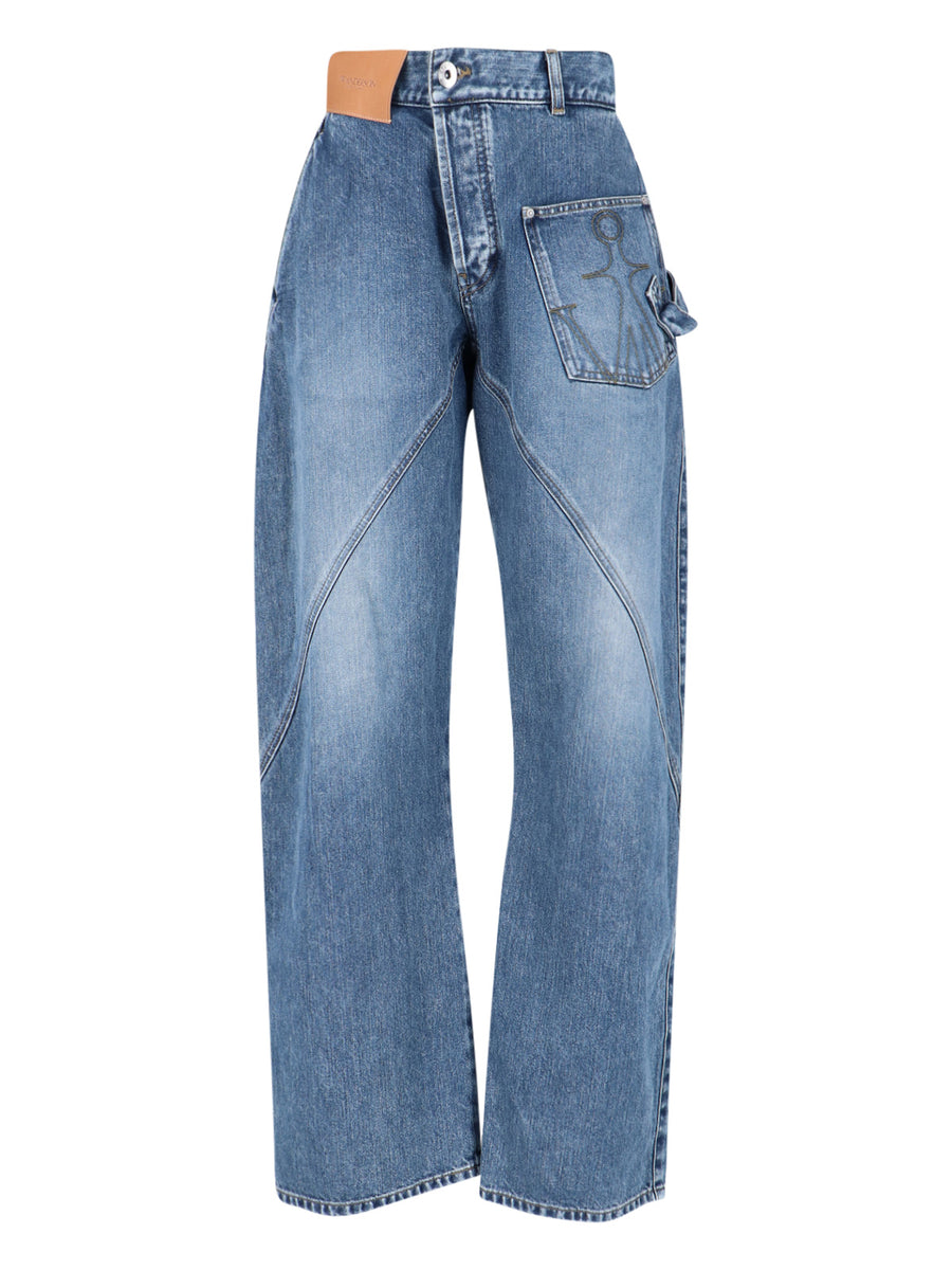 J.W.Anderson 100% Cotton jeans in blue