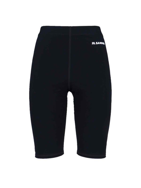 Jil Sander 59% Polyamide cycling shorts in black