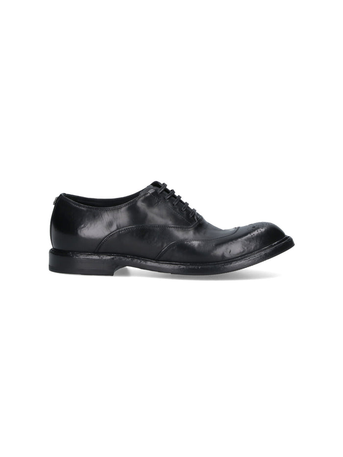Dolce & Gabbana Flat Shoes Black Calf Leather