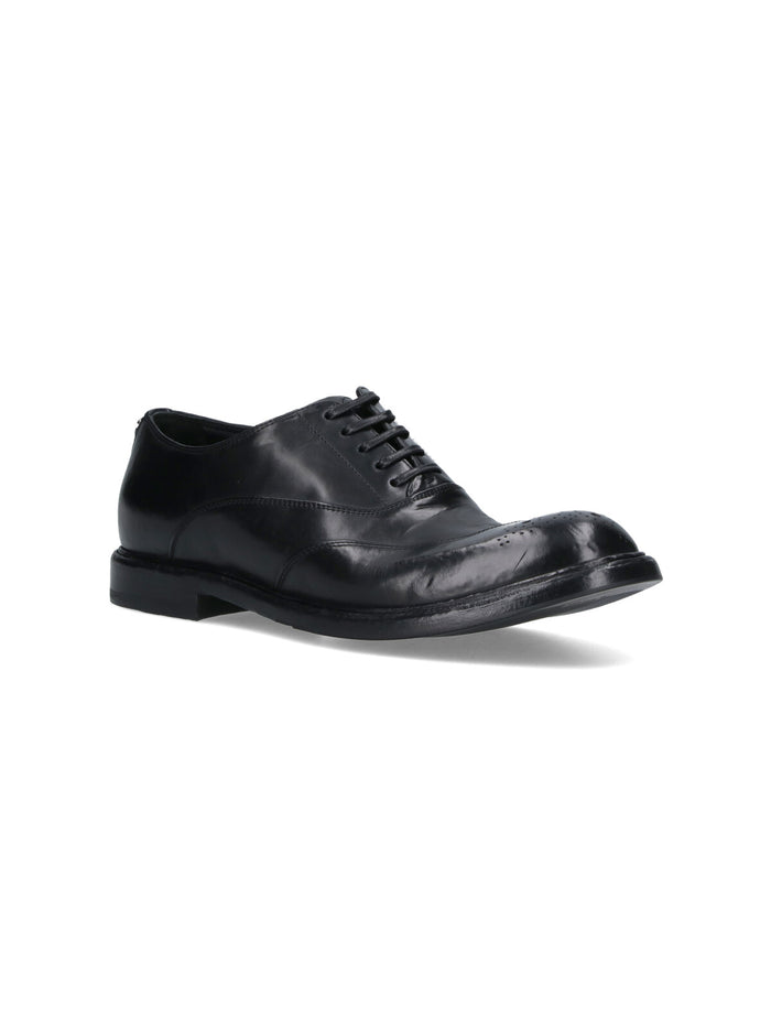 Dolce & Gabbana Flat Shoes Black Calf Leather