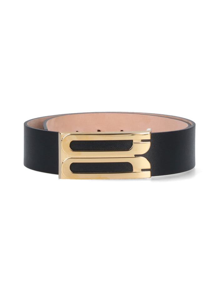 Victoria Beckham Belts Black Leather