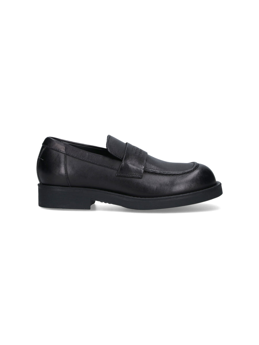 MM6 Maison Margiela Upper: 100% Bovine Leather loafer in black