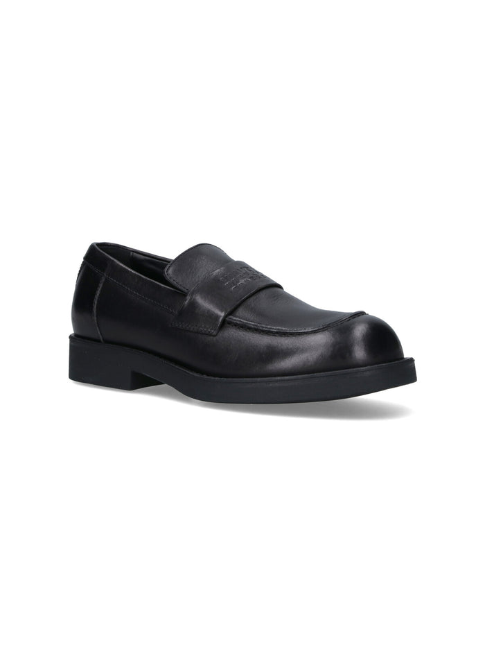 Mm6 Maison Margiela Flat Shoes Black Upper: Bovine Leather