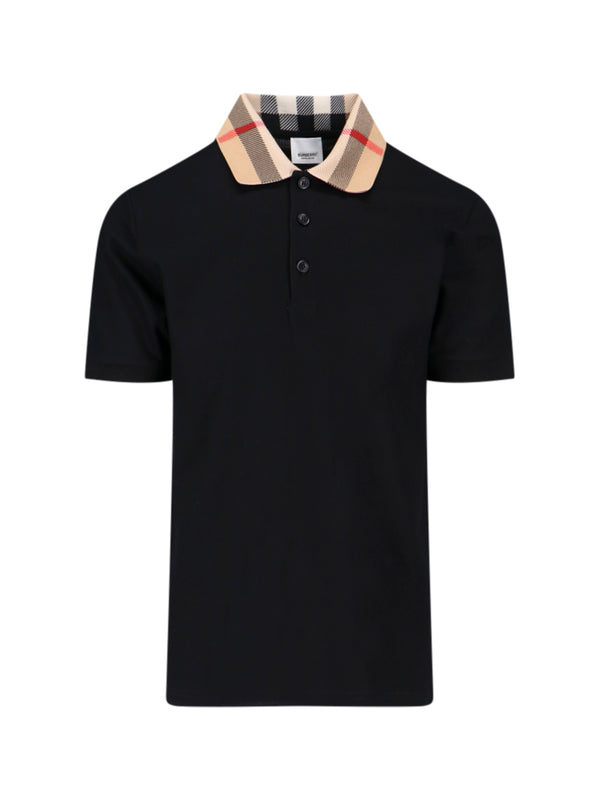 Burberry 100% Cotton polo in black