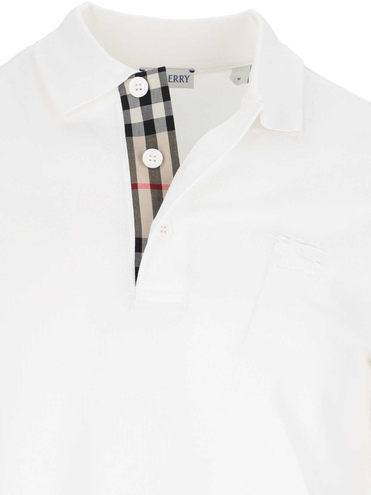 Burberry T-Shirts And Polos White Cotton