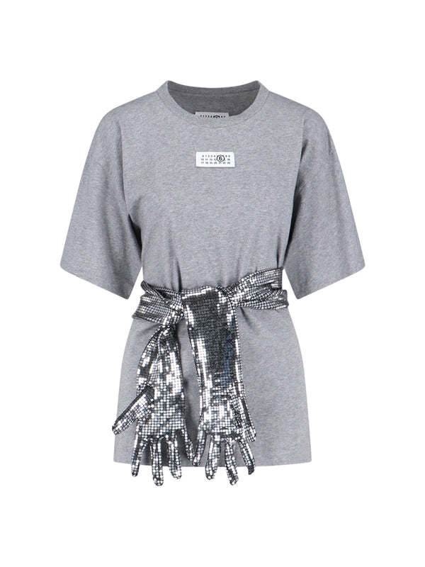 MM6 Maison Margiela 100% Cotton t-shirt in gray
