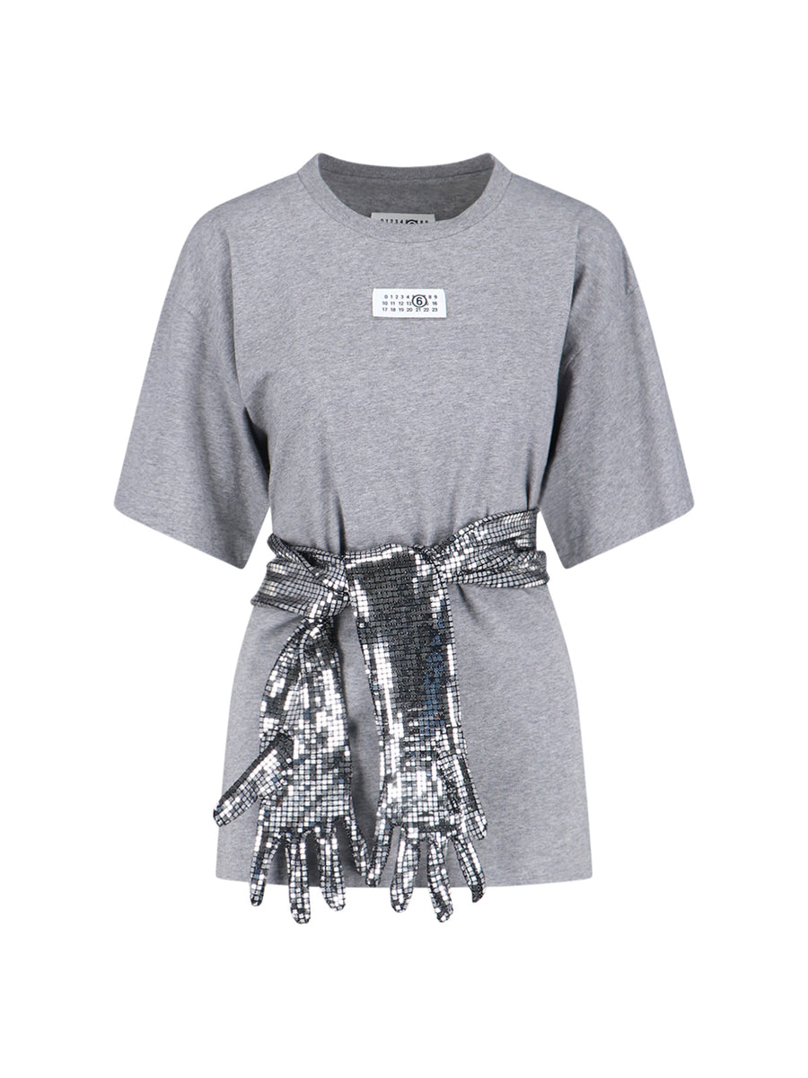 MM6 Maison Margiela 100% Cotton t-shirt in gray