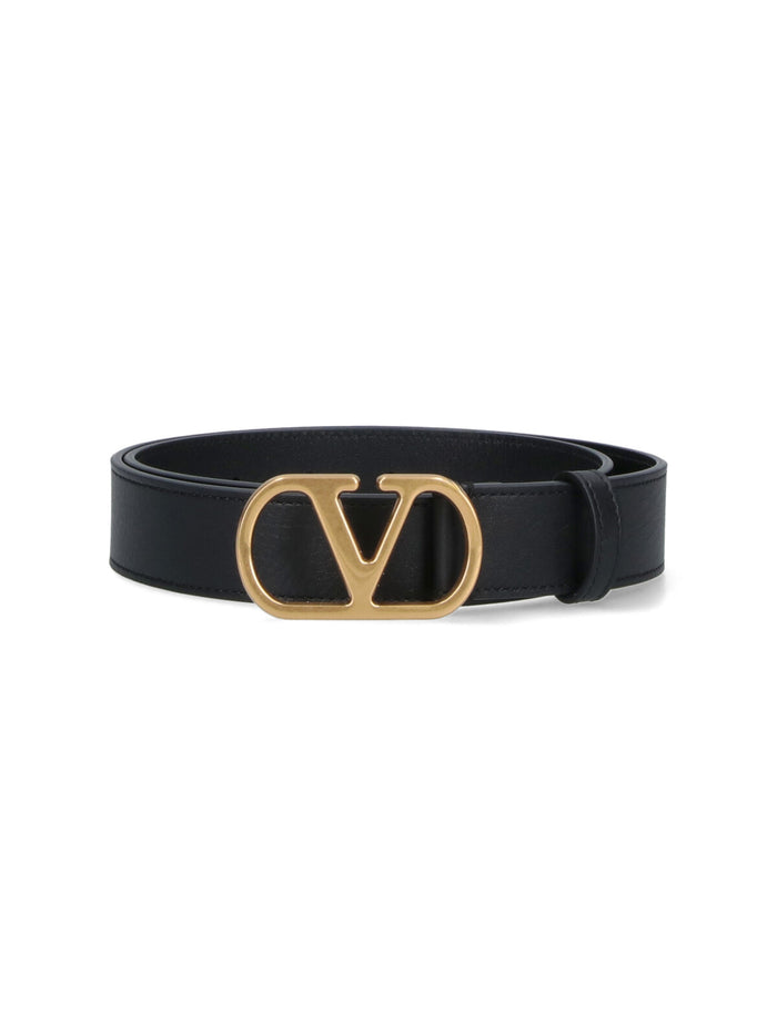 Valentino Garavani Belts Black Leather