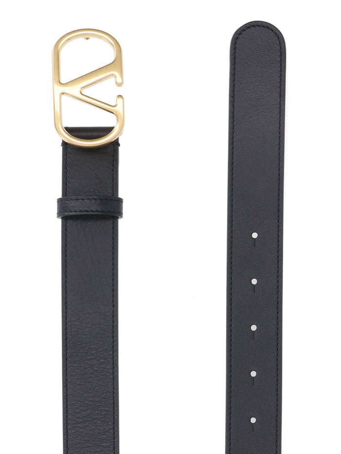 Valentino Garavani Belts Black Leather