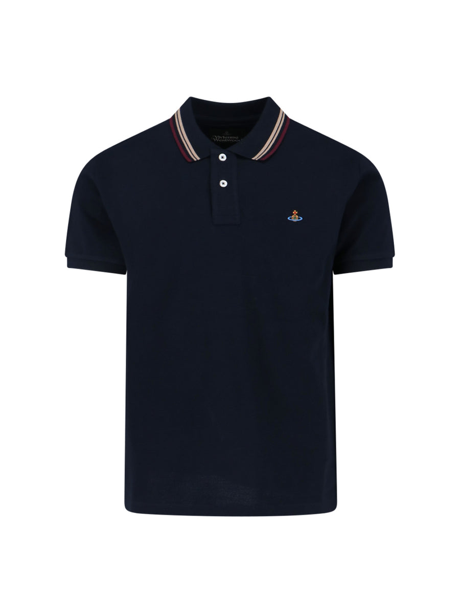 Vivienne Westwood 100% Cotton polo shirt in navy