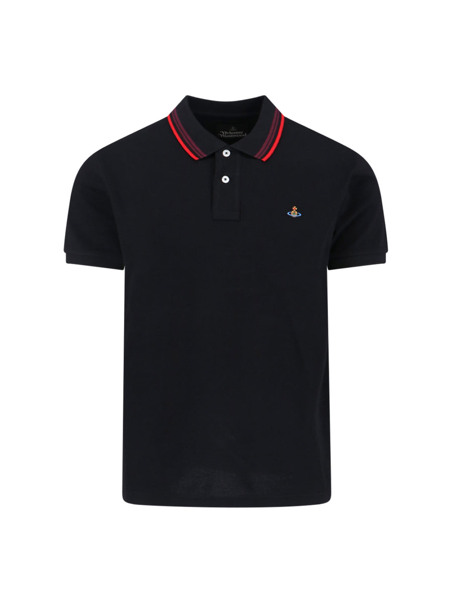 Vivienne Westwood 100% Cotton polo in black