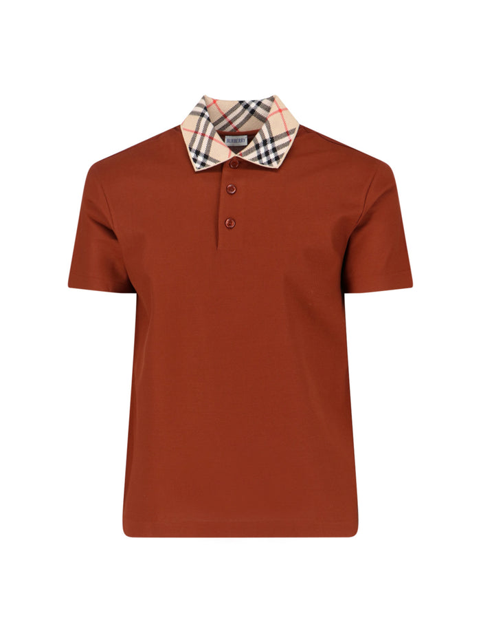 Burberry T-Shirts And Polos Brown Cotton