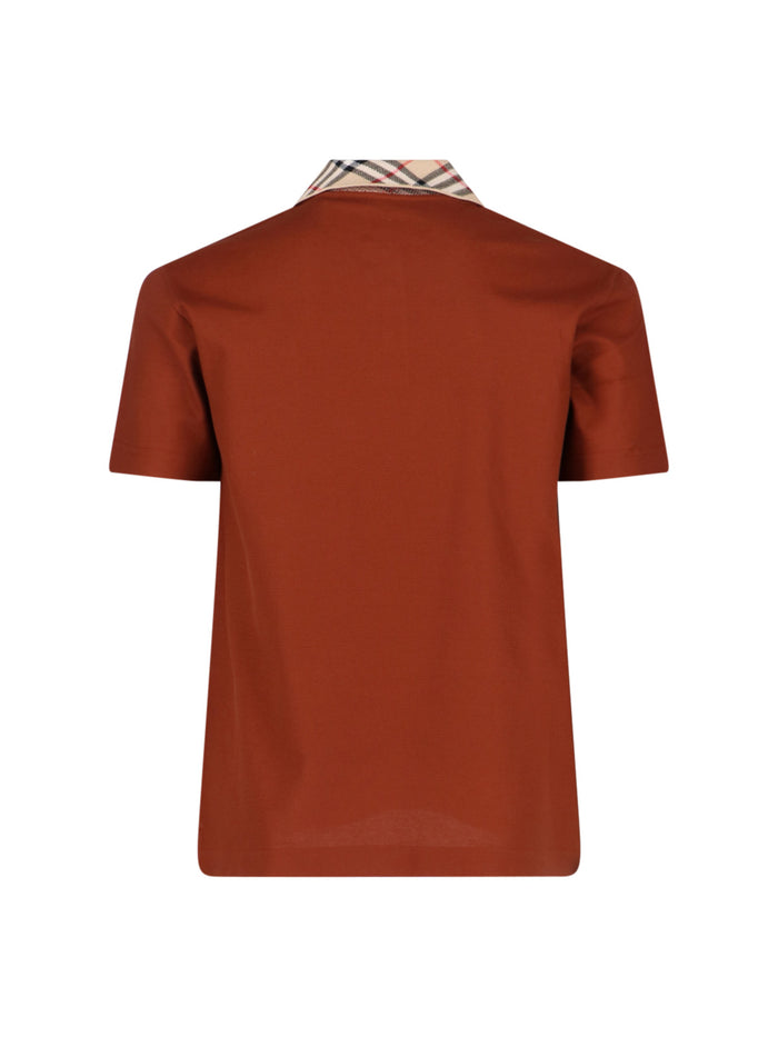 Burberry T-Shirts And Polos Brown Cotton