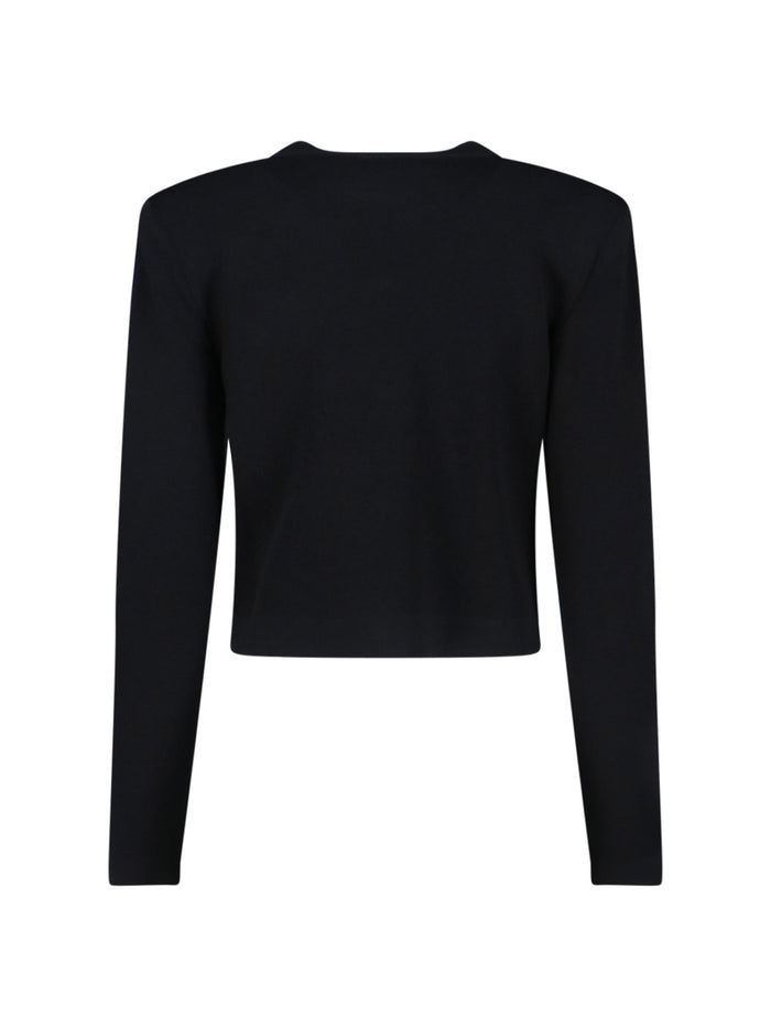 Balmain Sweaters Black Viscose