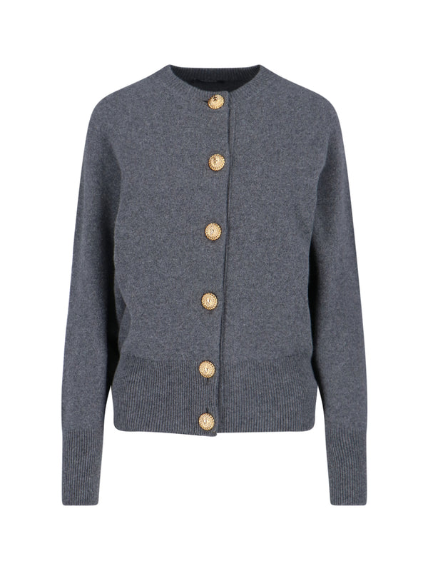 Balmain 50% Cashmere cardigan in gray