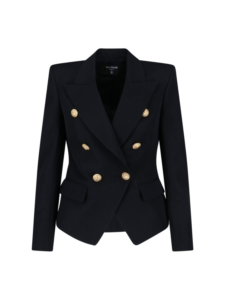 Balmain 100% virgin wool blazer in black