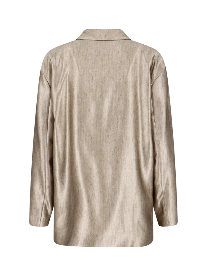 Giorgio Armani Jackets Grey Silk