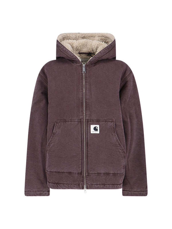 Carhartt Wip 100% Cotton (outer); Sherpa lining jacket in purple