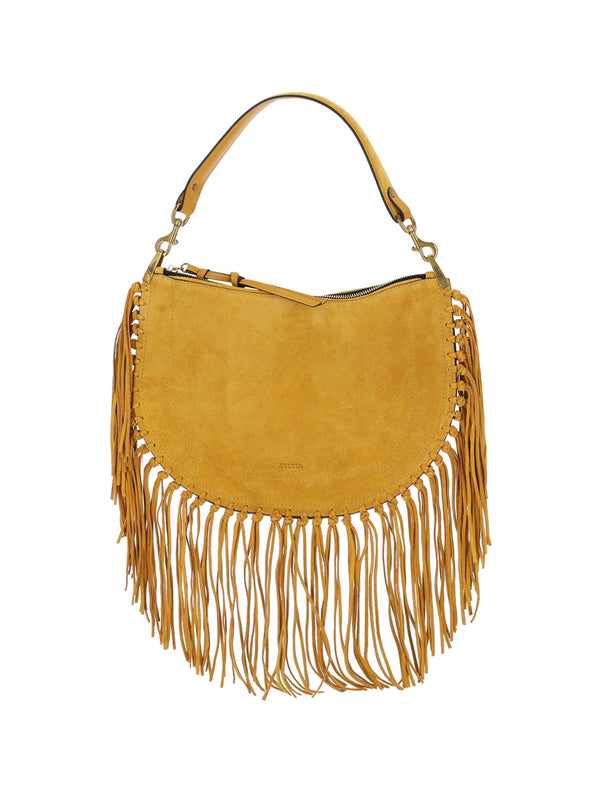 Isabel Marant 100% Calfskin Suede (main) shoulder bag in yellow