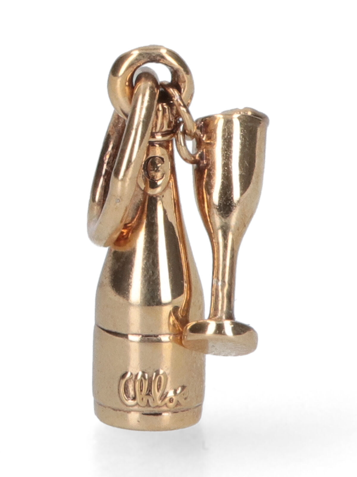 Chloè Keychains Golden Brass