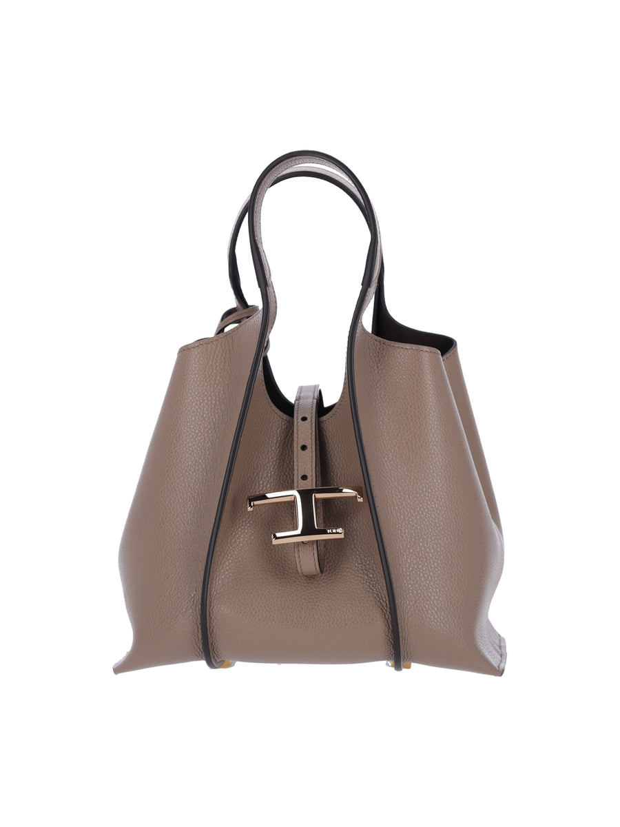 Tod's Outer: 100% Calf Leather shoulder bag in beige