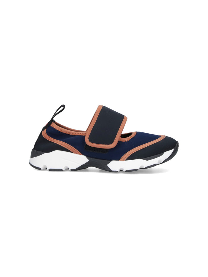 Marni Sneakers Blue Polyamide