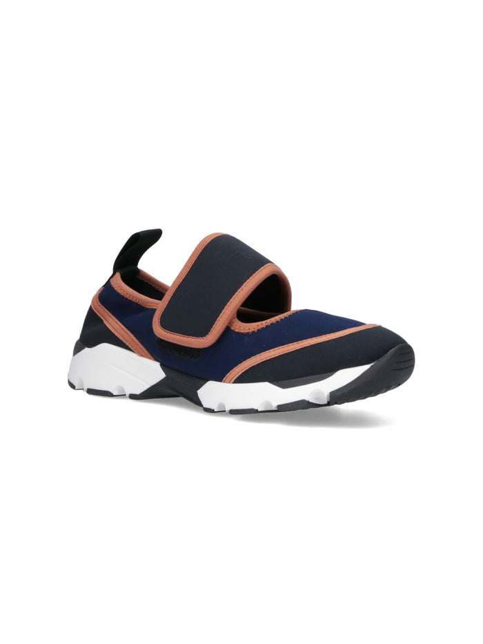 Marni Sneakers Blue Polyamide