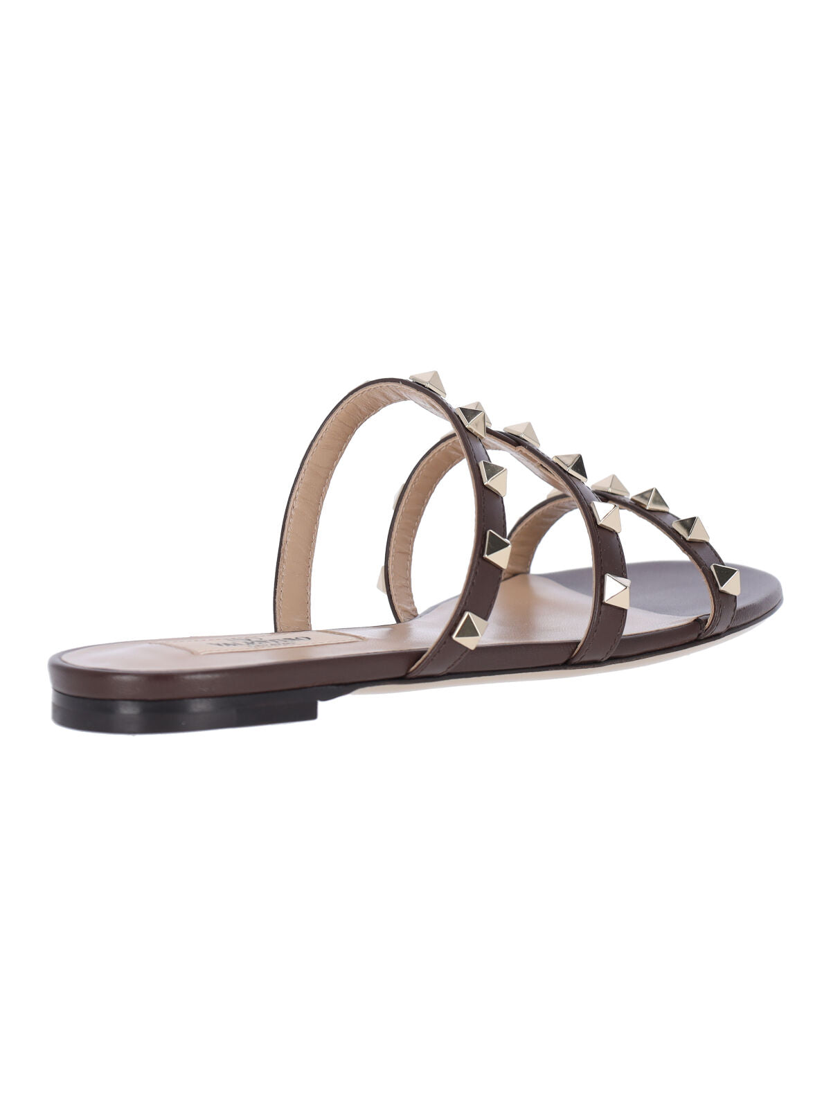 Valentino Garavani Sandals Brown Calf Leather