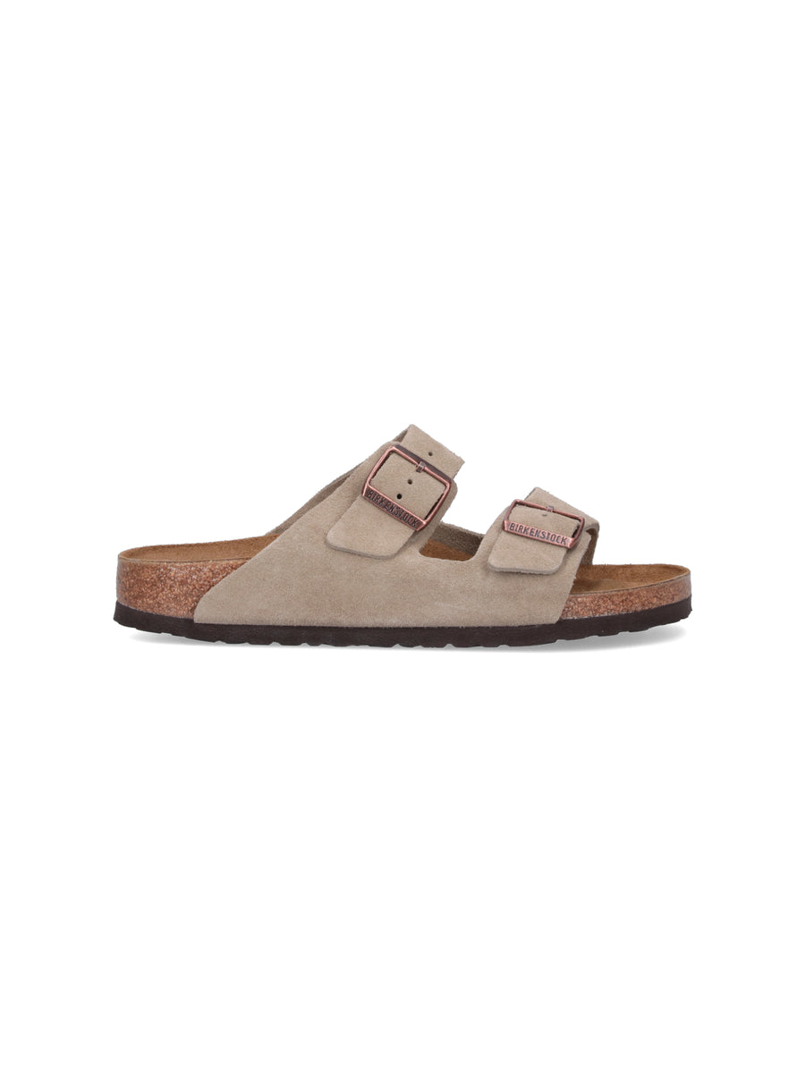 Birkenstock 100% Leather sandal in beige