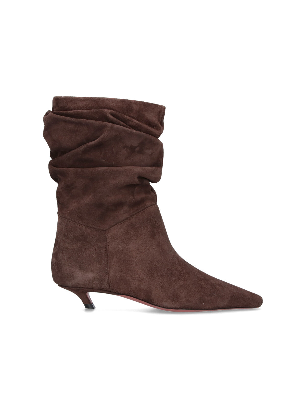 Amina Muaddi Boots Brown