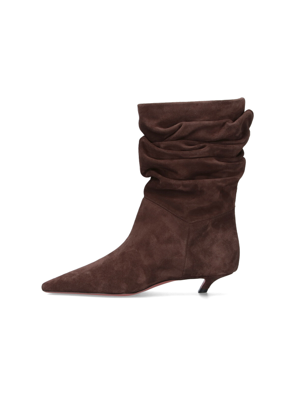 Amina Muaddi Boots Brown