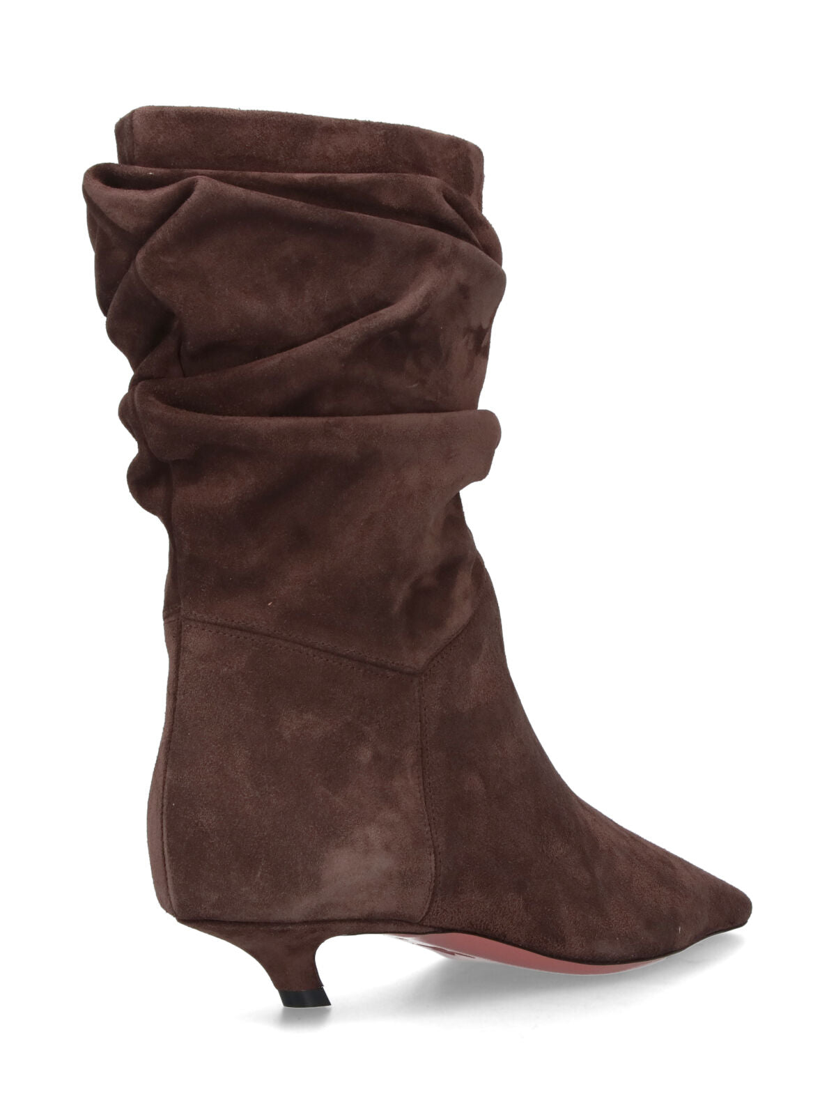 Amina Muaddi Boots Brown