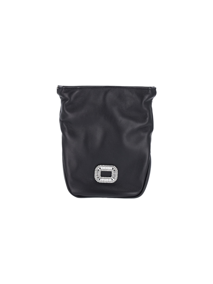 Roger Vivier Outer: 100% Lamb Leather shoulder bag in black