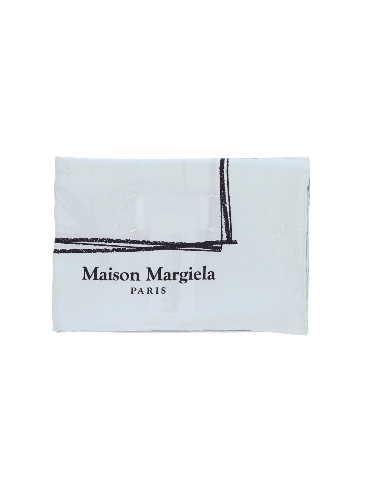 Maison Margiela Scarfs Blue Silk