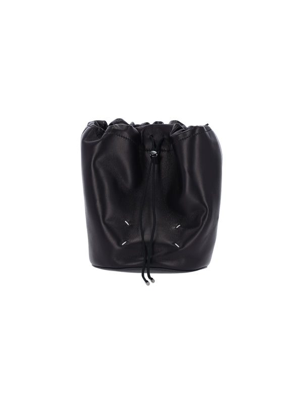 Maison Margiela 100% Sheep Leather bucket bag in black