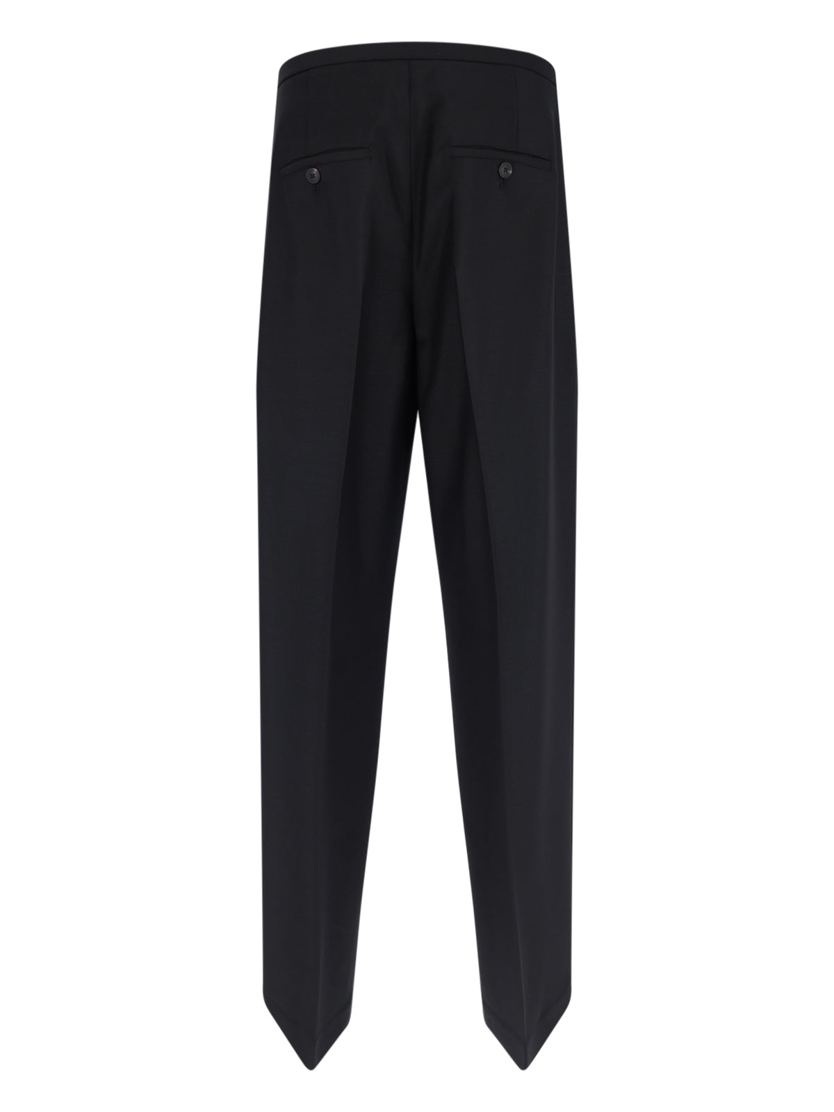 ROHE Trousers Black Virgin Wool