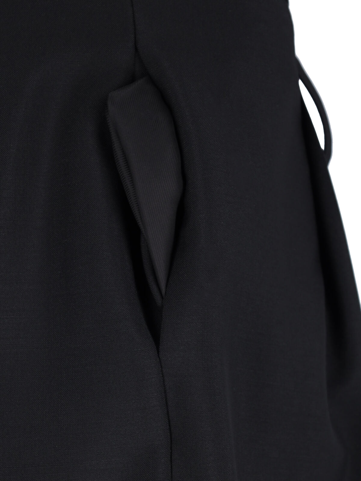 ROHE Trousers Black Virgin Wool